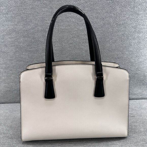 KATE SPADE NEW YORK - Perry Colorblock Warm Beige Saffiano Leather Satchel - Picture 2 of 16
